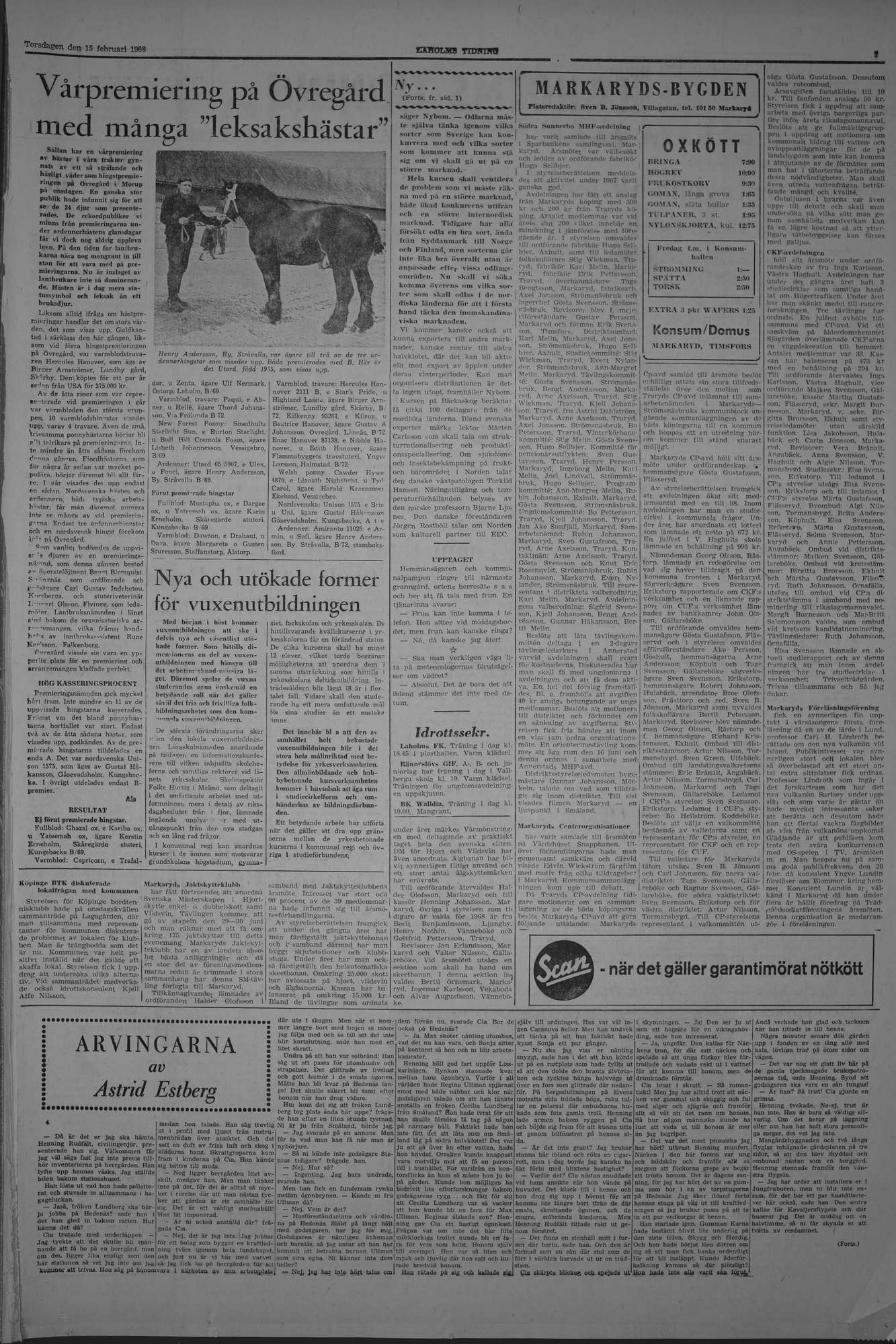 Laholms Tidning Torsdag 15 februari 1968, sida 7