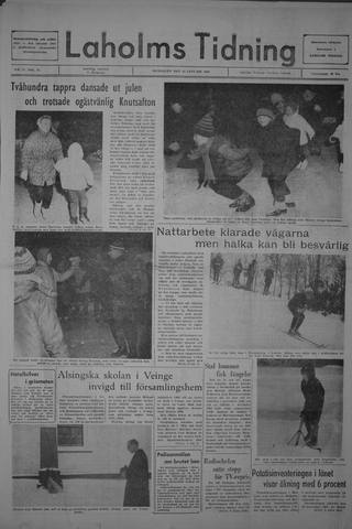 Förstasidan, Måndag 15 januari 1968