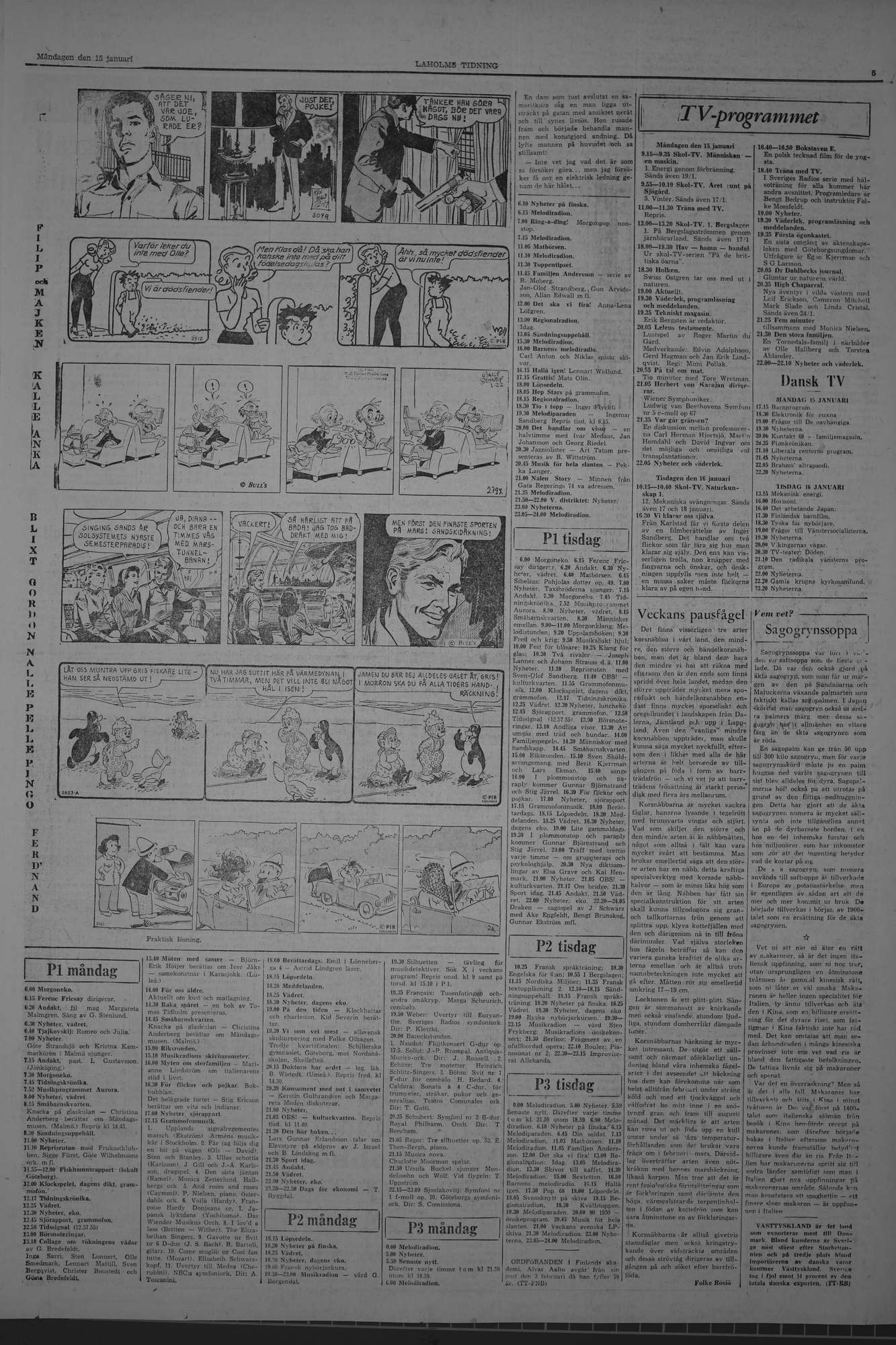 Laholms Tidning Måndag 15 januari 1968, sida 5