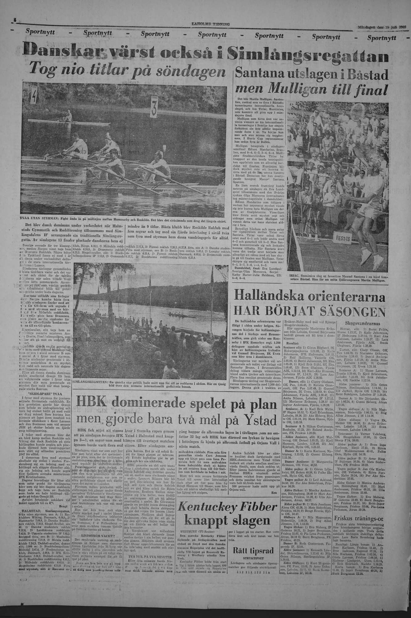 Laholms Tidning Måndag 15 juli 1968, sida 6