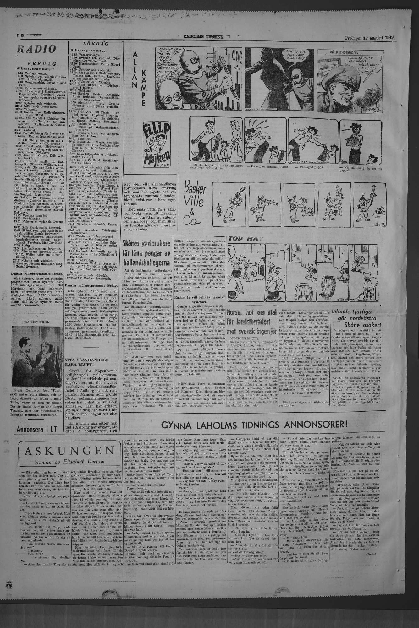 Laholms Tidning Fredag 12 augusti 1949, sida 6