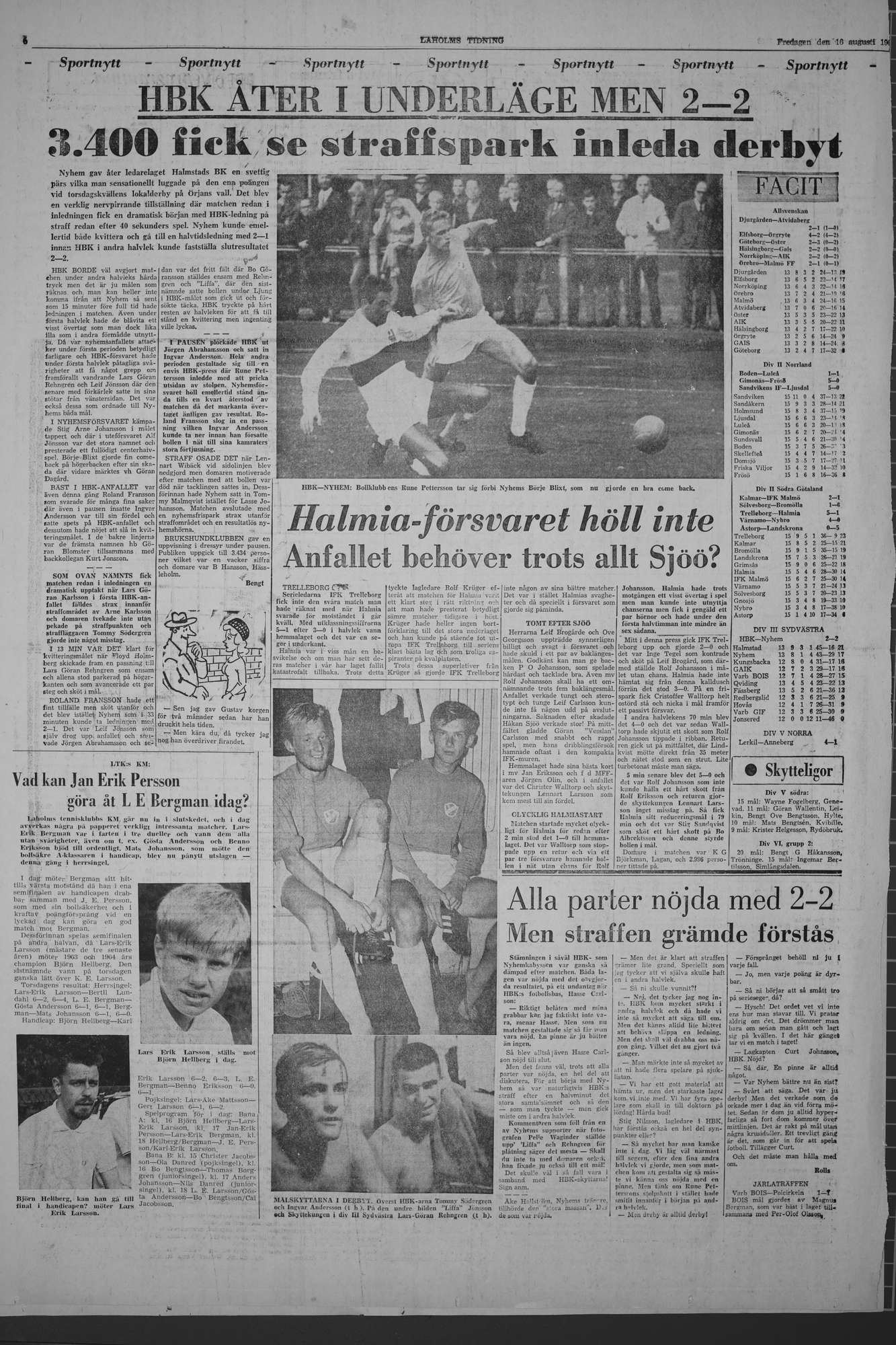 Laholms Tidning Fredag 16 augusti 1968, sida 6