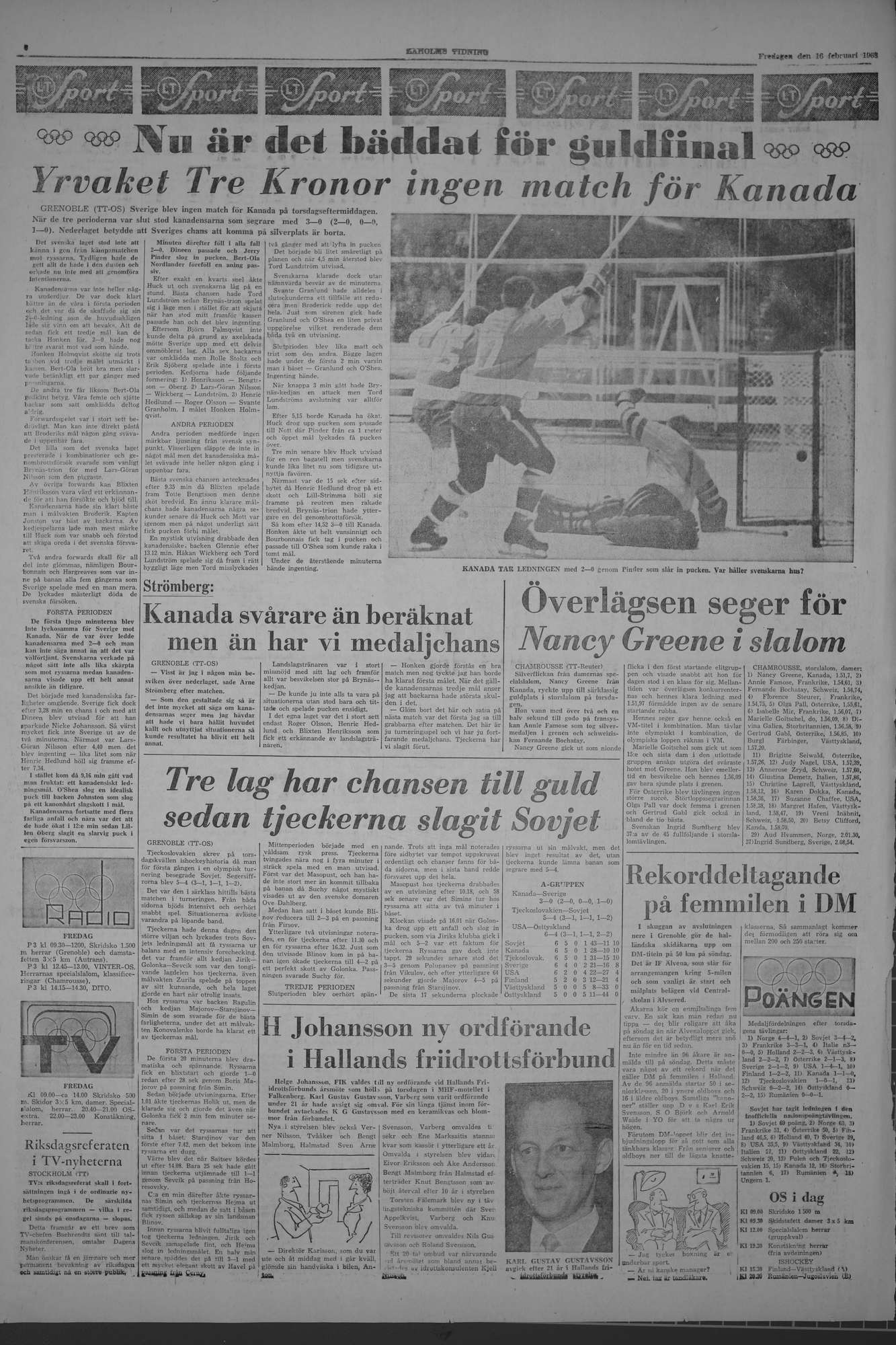 Laholms Tidning Fredag 16 februari 1968, sida 6