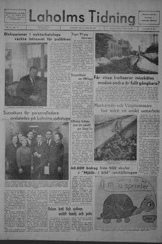 Förstasidan, Tisdag 16 januari 1968