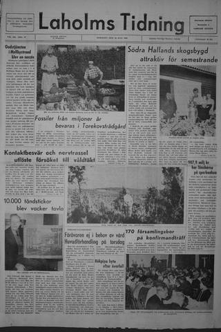 Förstasidan, Tisdag 16 juli 1968