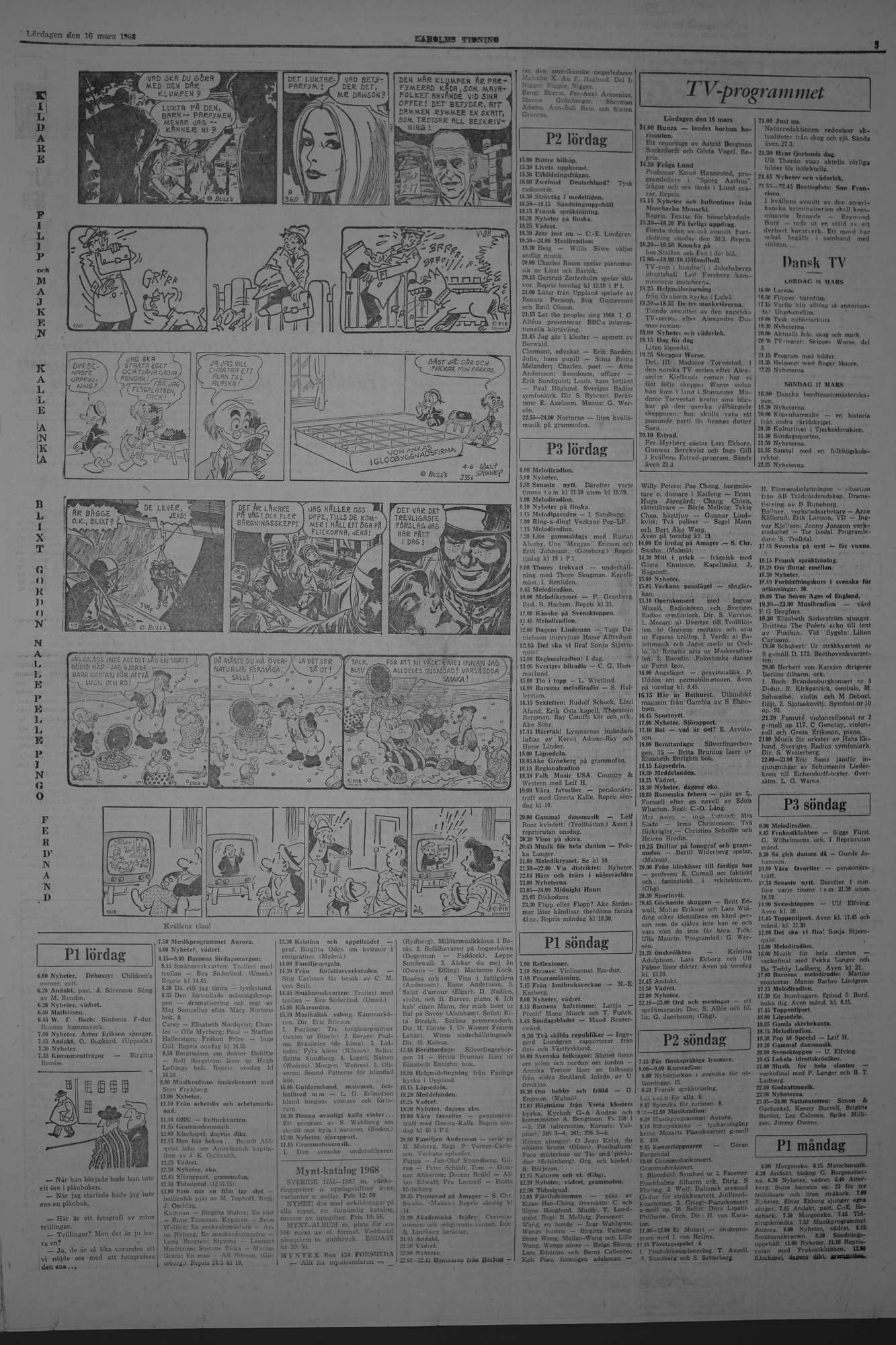 Laholms Tidning Lördag 16 mars 1968, sida 5
