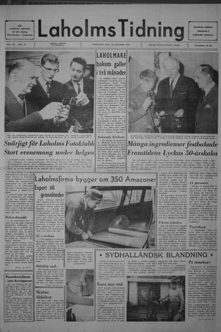 Förstasidan, Onsdag 16 oktober 1968