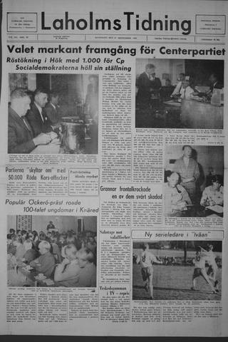 Förstasidan, Måndag 16 september 1968