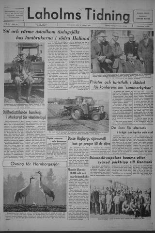 Förstasidan, Onsdag 17 april 1968