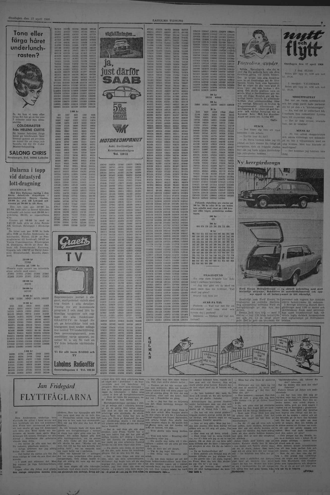 Laholms Tidning Onsdag 17 april 1968, sida 7