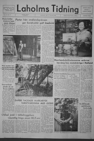 Förstasidan, Lördag 17 augusti 1968