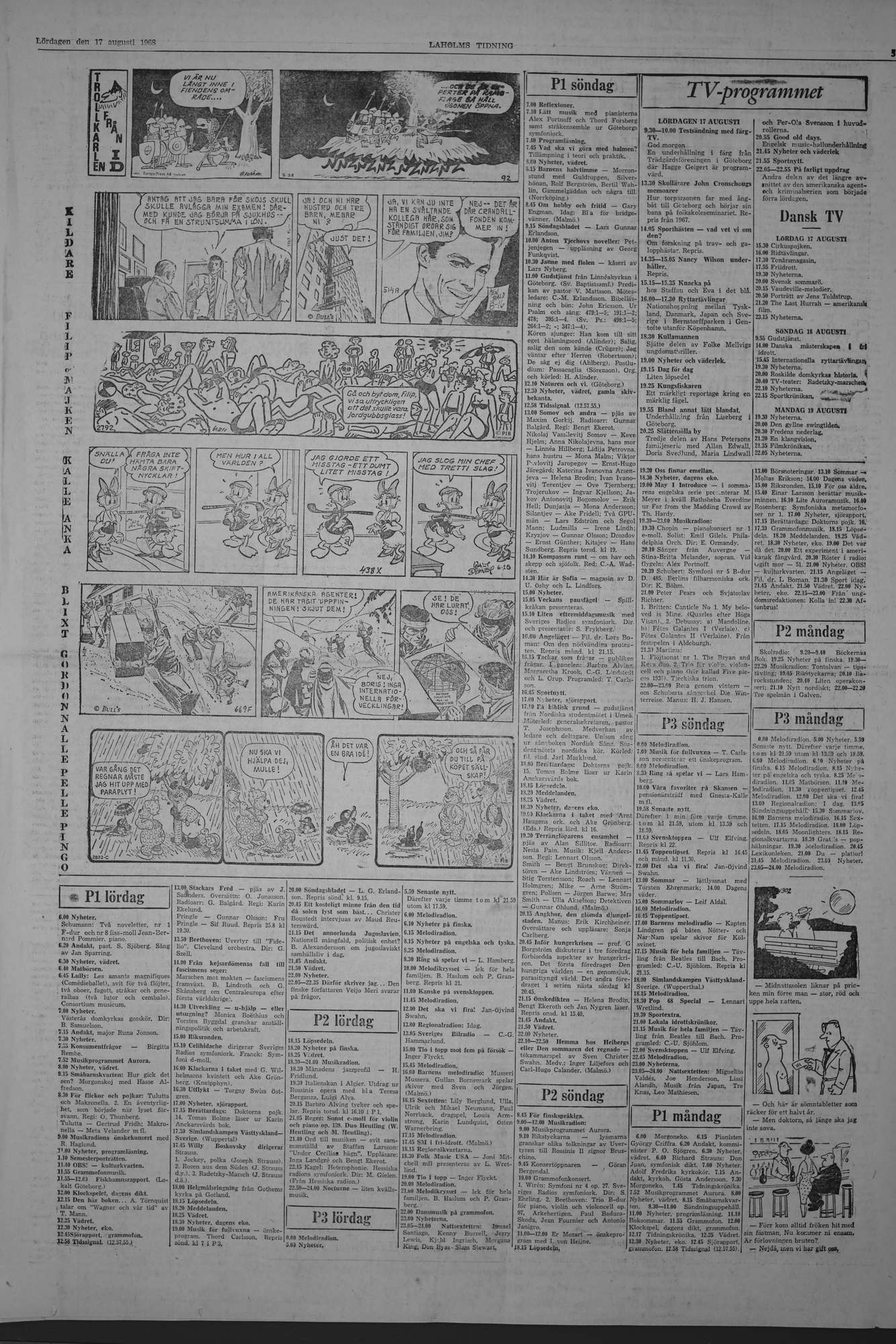 Laholms Tidning Lördag 17 augusti 1968, sida 5