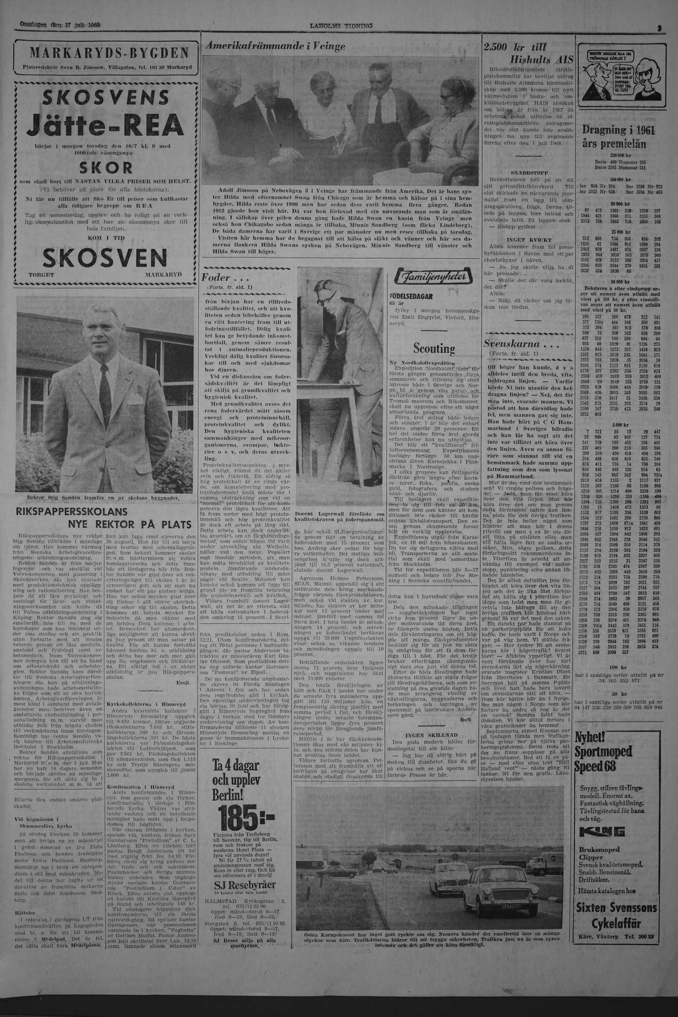 Laholms Tidning Onsdag 17 juli 1968, sida 3