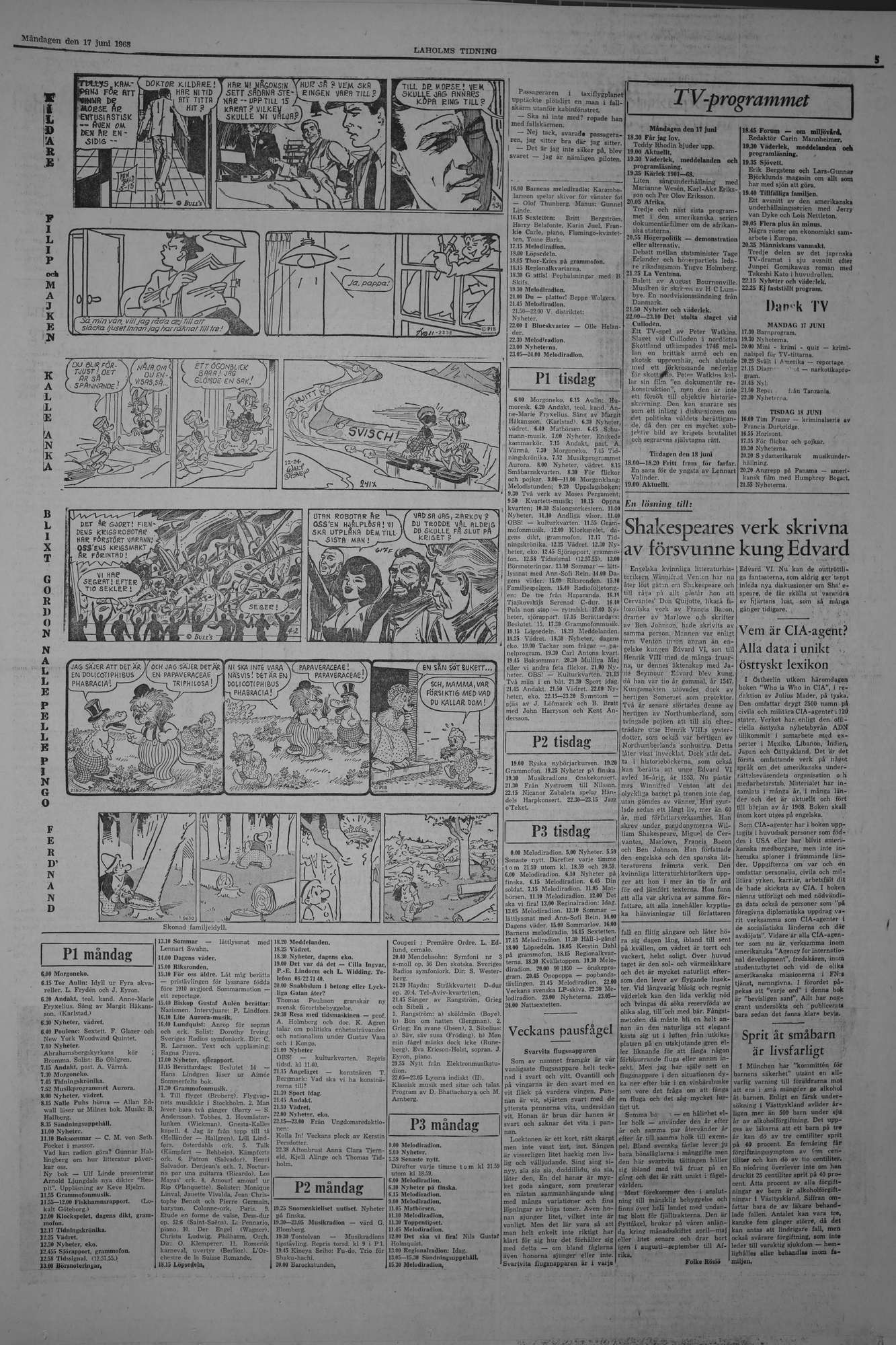Laholms Tidning Måndag 17 juni 1968, sida 5