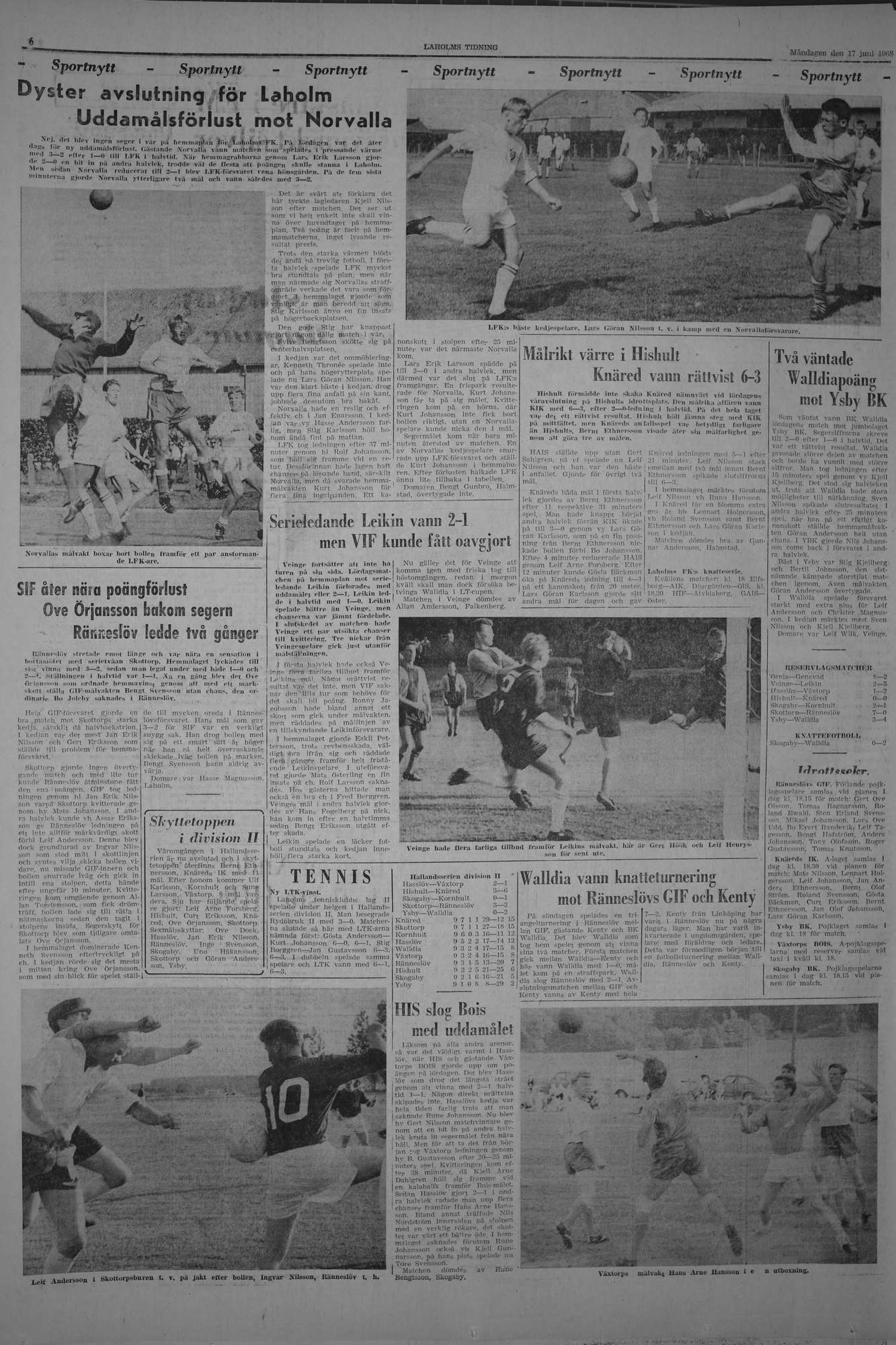 Laholms Tidning Måndag 17 juni 1968, sida 6