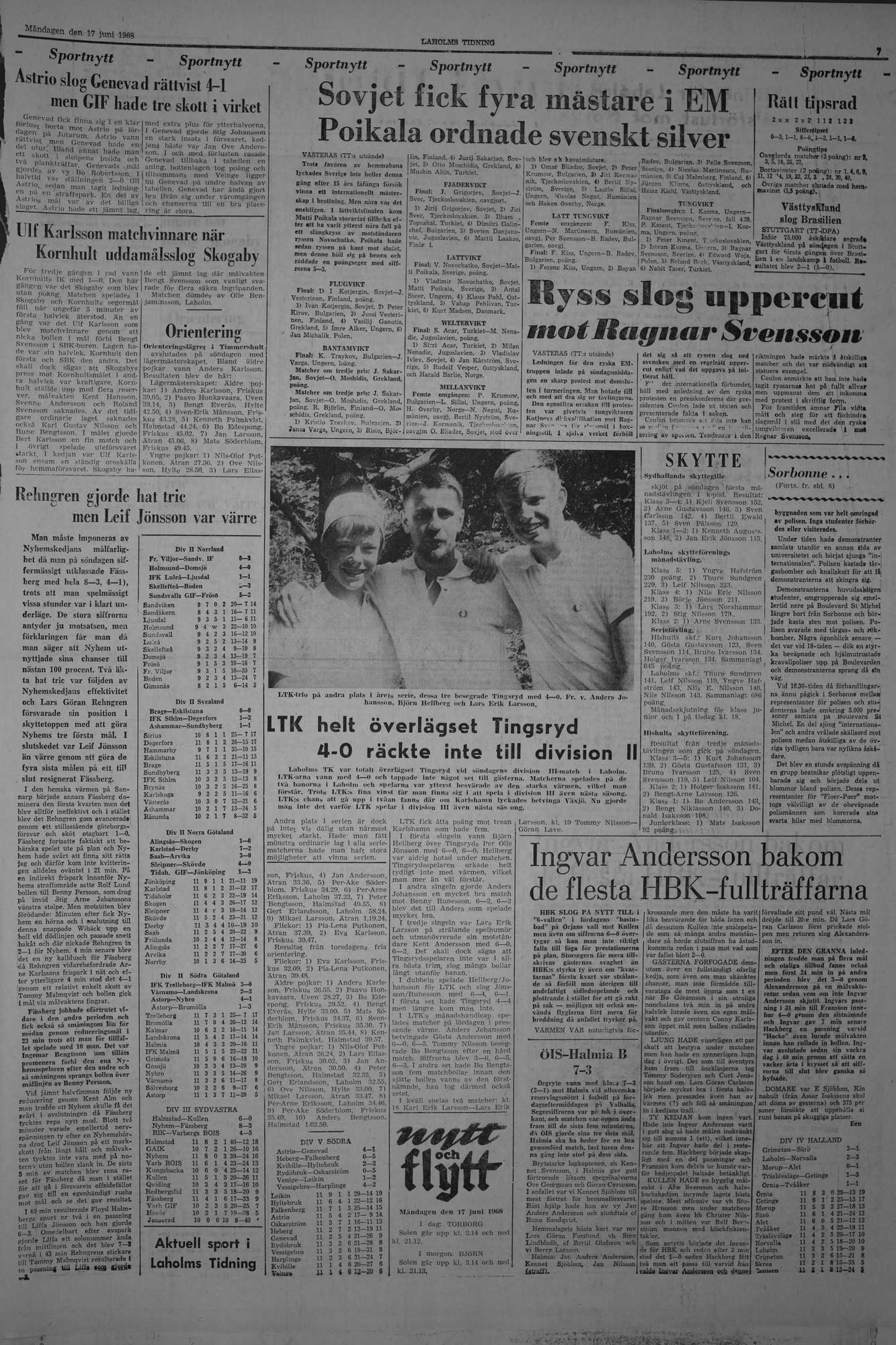 Laholms Tidning Måndag 17 juni 1968, sida 7