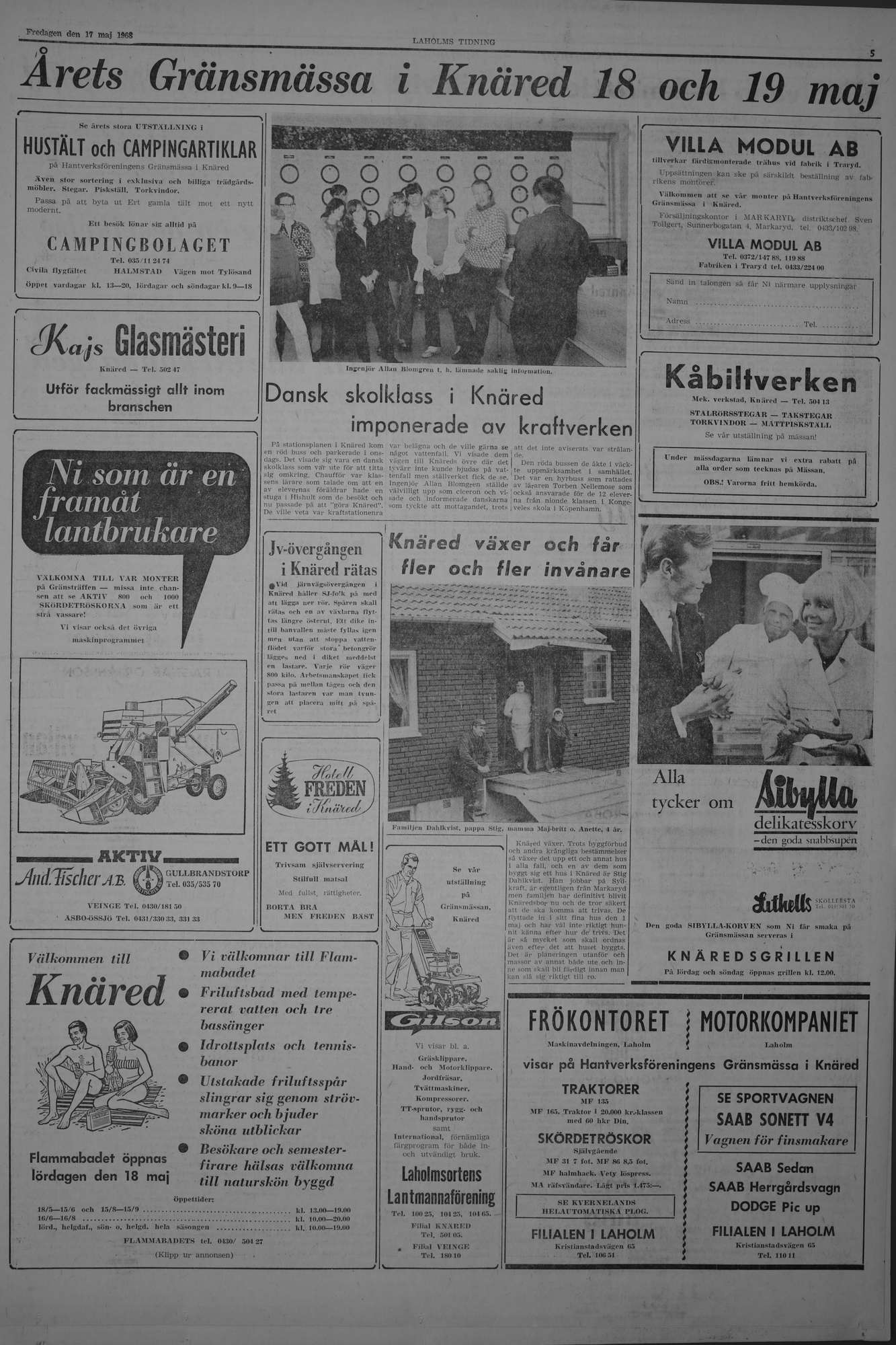 Laholms Tidning Fredag 17 maj 1968, sida 5