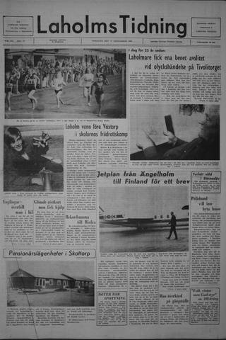 Förstasidan, Tisdag 17 september 1968