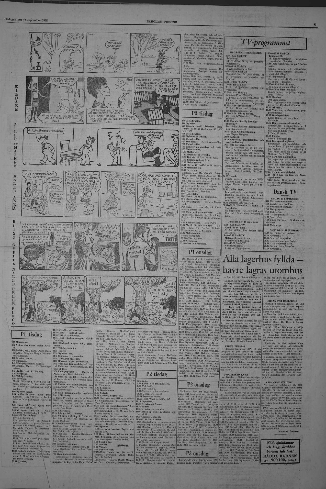 Laholms Tidning Tisdag 17 september 1968, sida 5