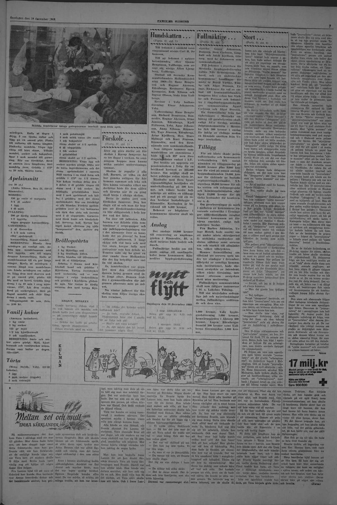 Laholms Tidning Onsdag 18 december 1968, sida 7