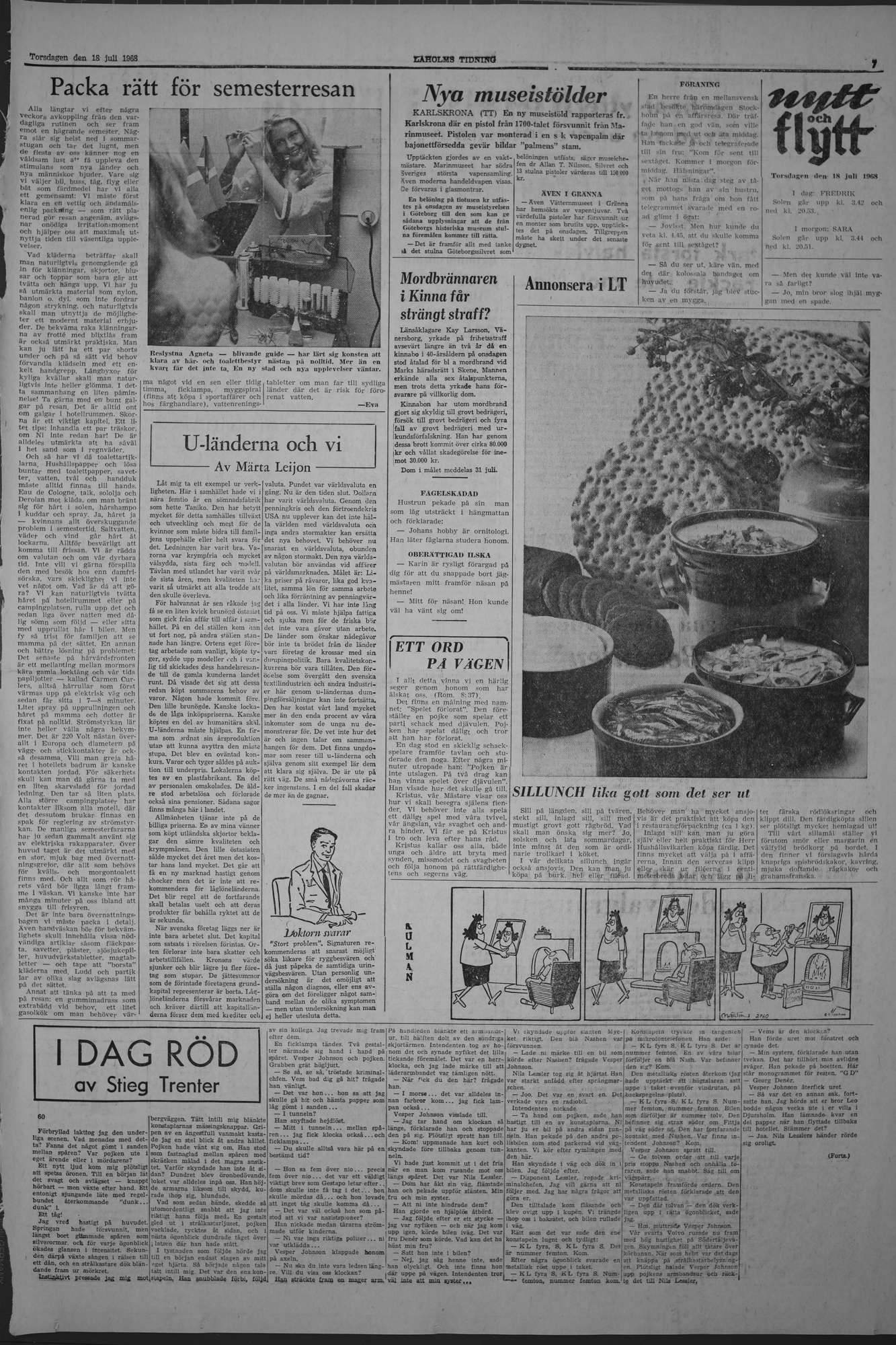 Laholms Tidning Torsdag 18 juli 1968, sida 7
