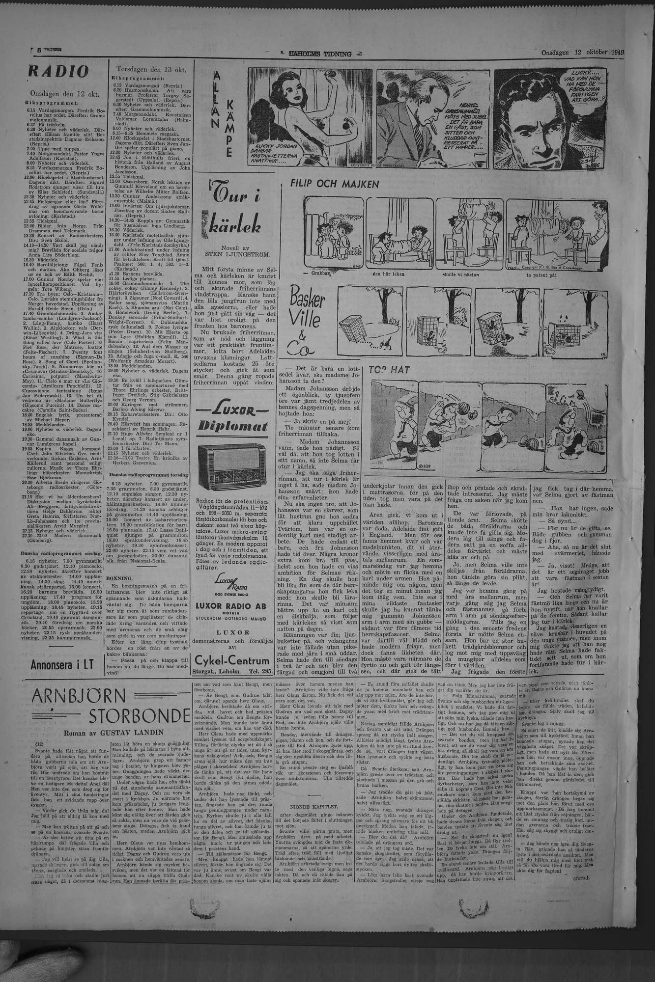 Laholms Tidning Onsdag 12 oktober 1949, sida 6