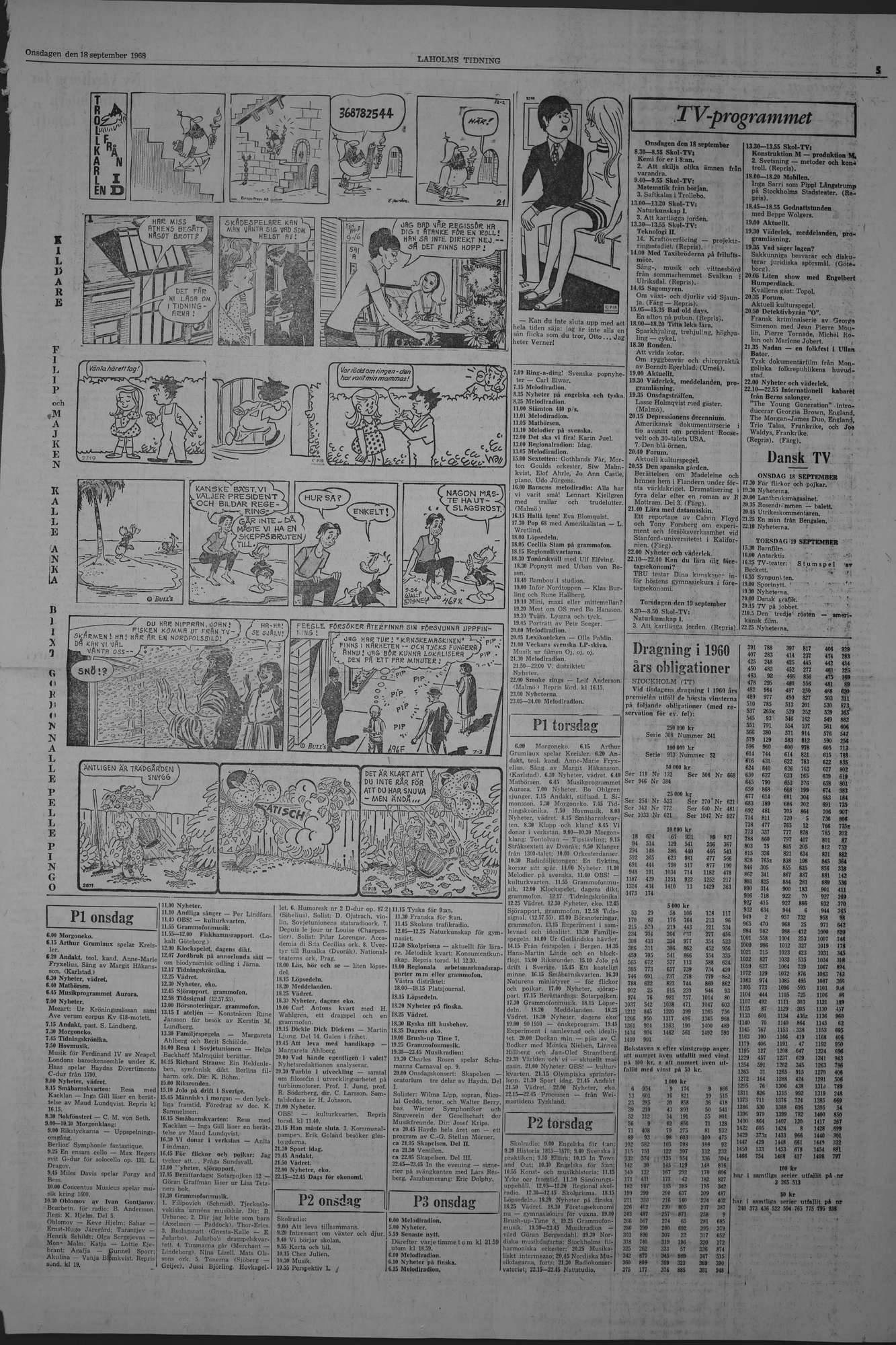 Laholms Tidning Onsdag 18 september 1968, sida 5