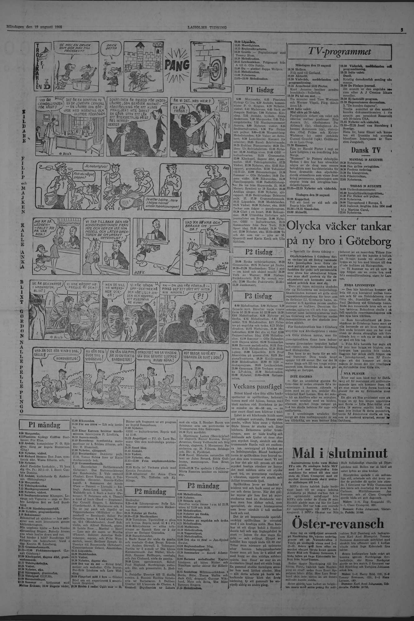 Laholms Tidning Måndag 19 augusti 1968, sida 5
