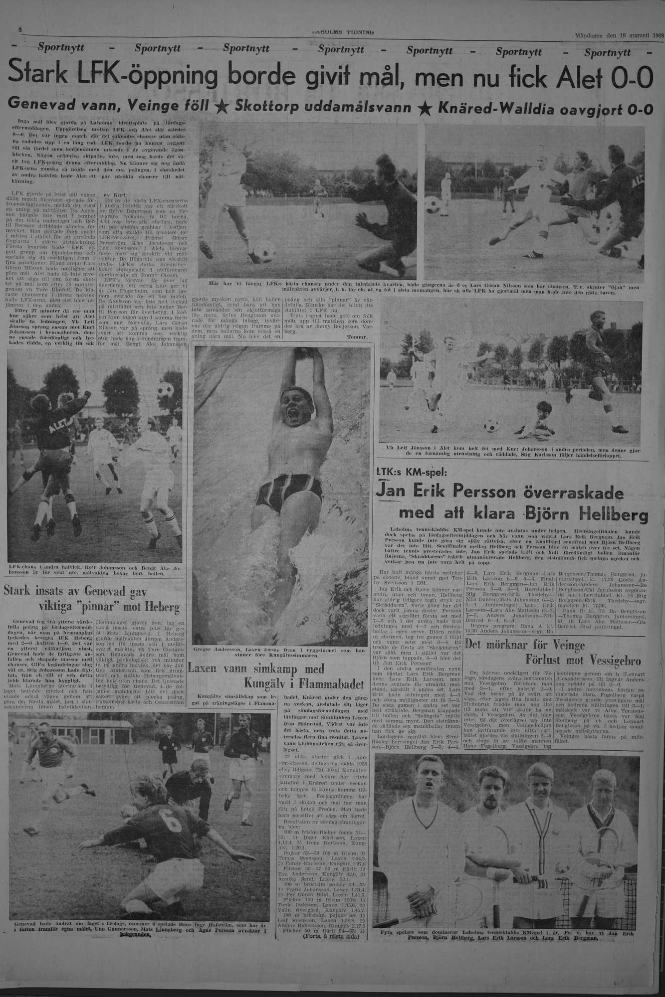 Laholms Tidning Måndag 19 augusti 1968, sida 6