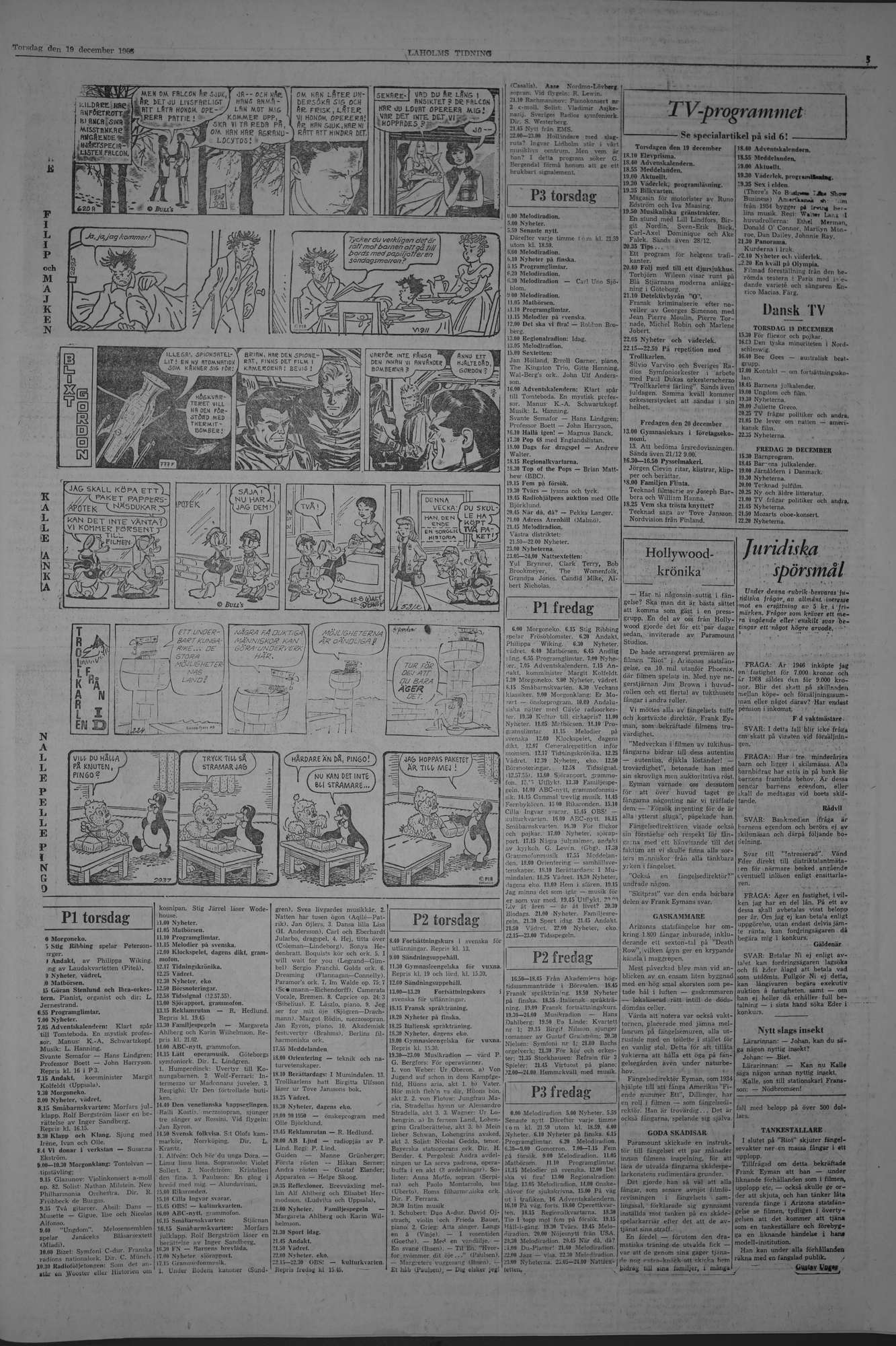 Laholms Tidning Torsdag 19 december 1968, sida 5
