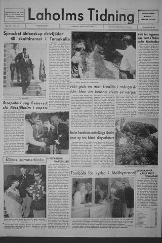 Förstasidan, Fredag 19 juli 1968