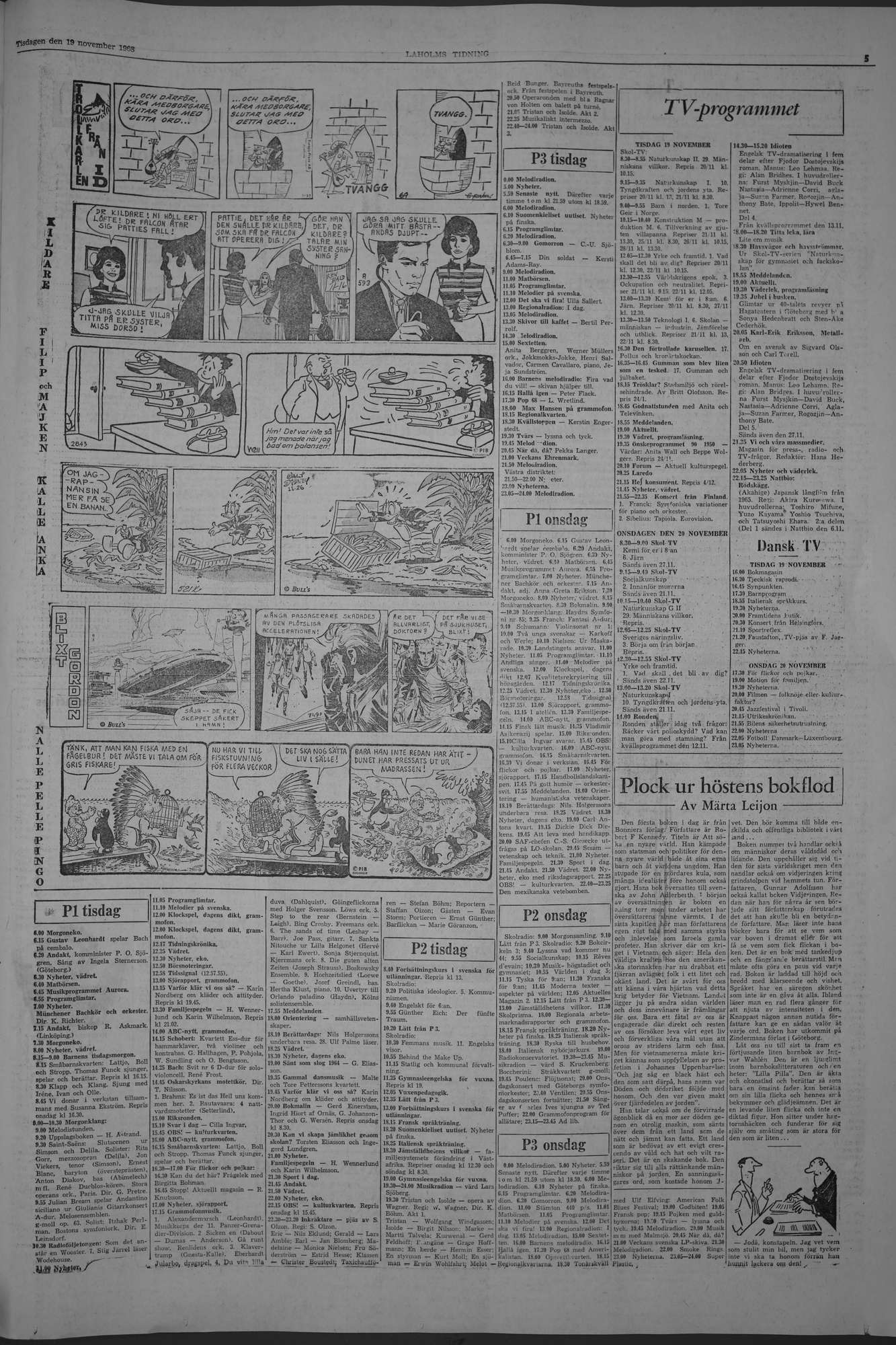 Laholms Tidning Tisdag 19 november 1968, sida 5