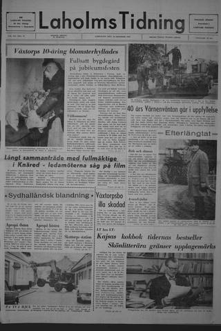 Förstasidan, Lördag 19 oktober 1968