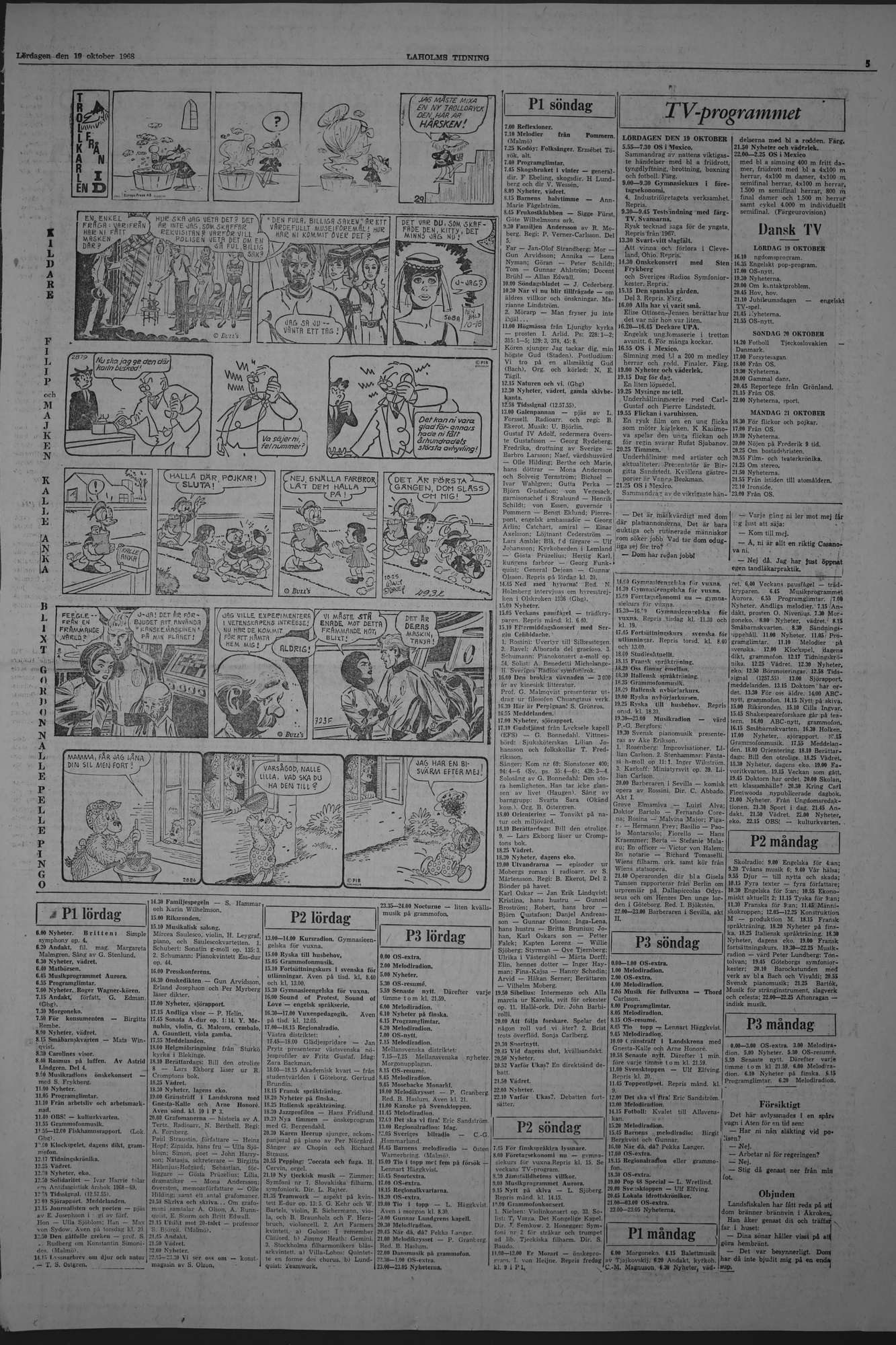 Laholms Tidning Lördag 19 oktober 1968, sida 5