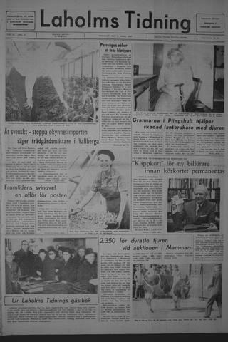 Förstasidan, Tisdag 2 april 1968