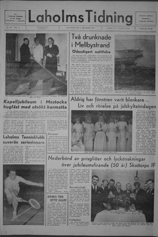 Förstasidan, Måndag 2 december 1968