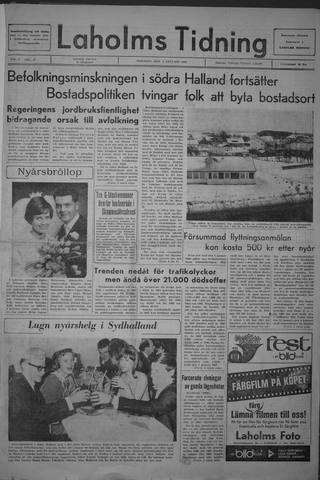 Förstasidan, Tisdag 2 januari 1968