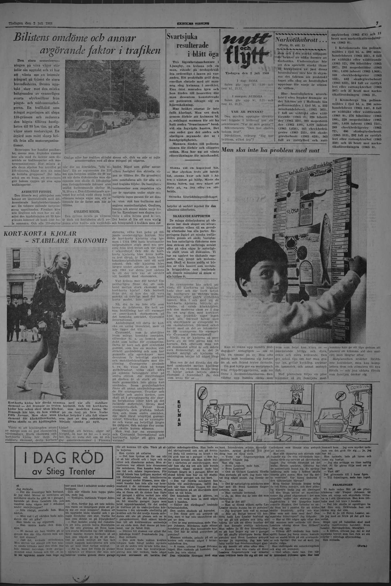 Laholms Tidning Tisdag 2 juli 1968, sida 7
