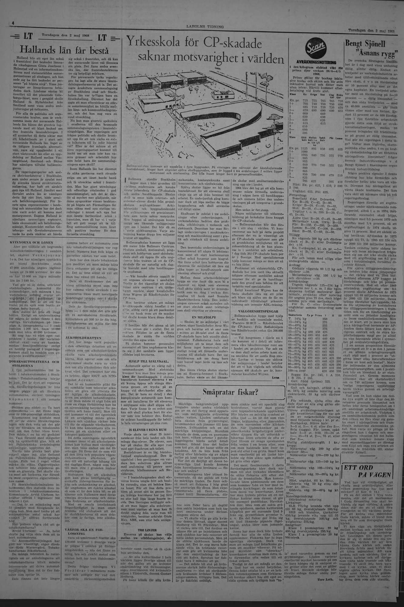 Laholms Tidning Torsdag 2 maj 1968, sida 4