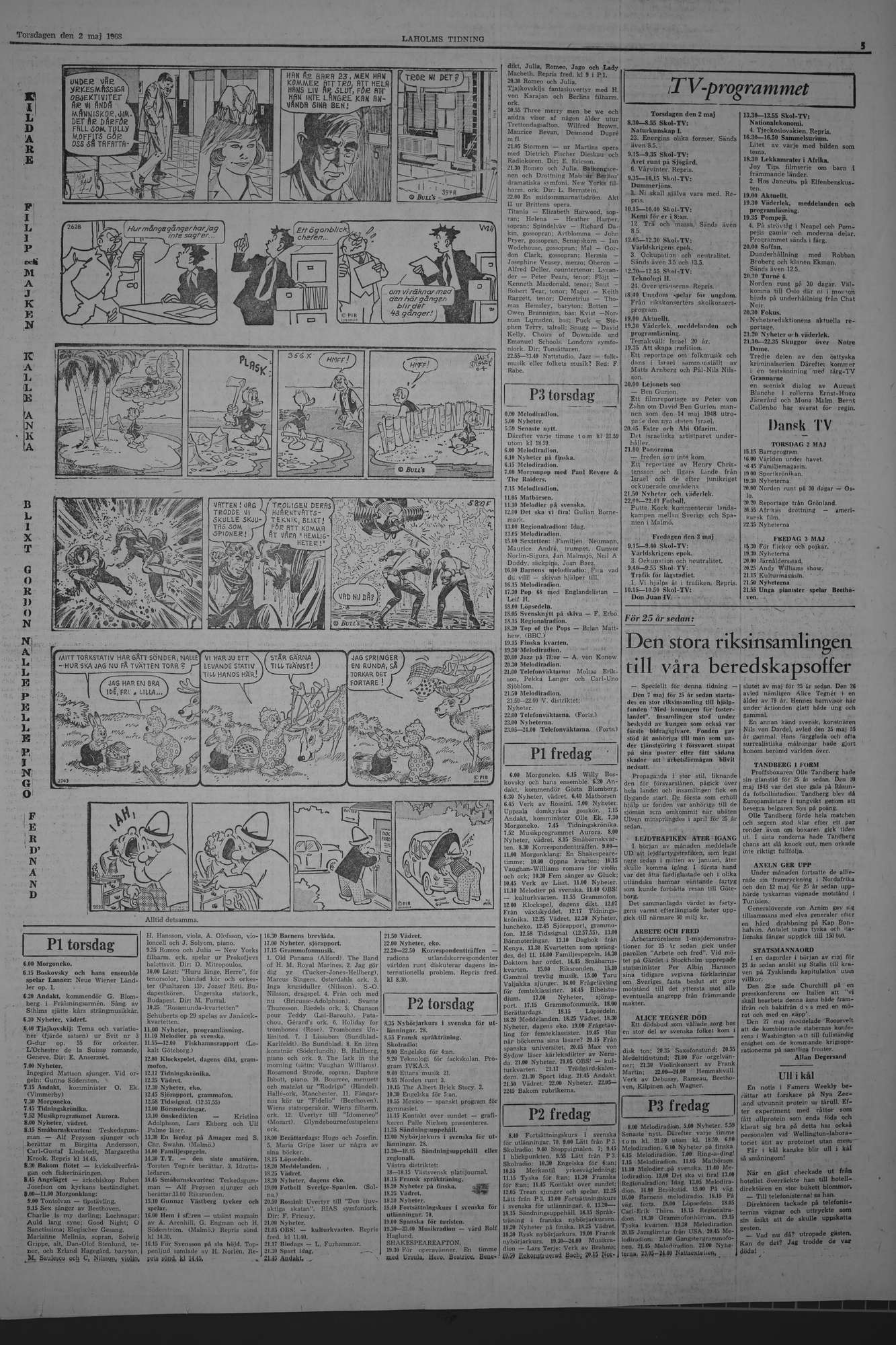 Laholms Tidning Torsdag 2 maj 1968, sida 5