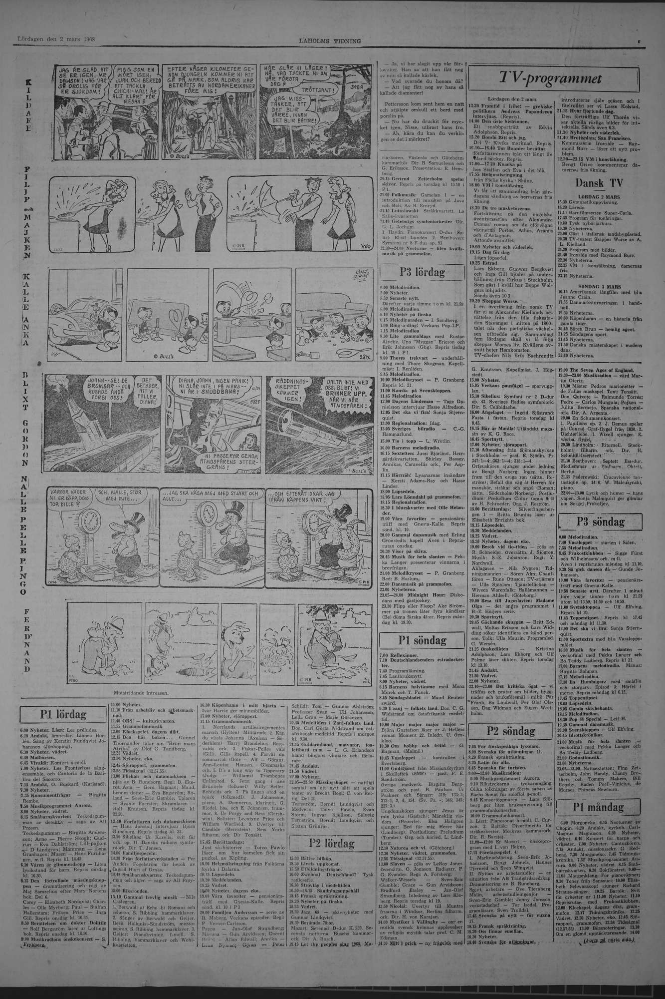 Laholms Tidning Lördag 2 mars 1968, sida 5