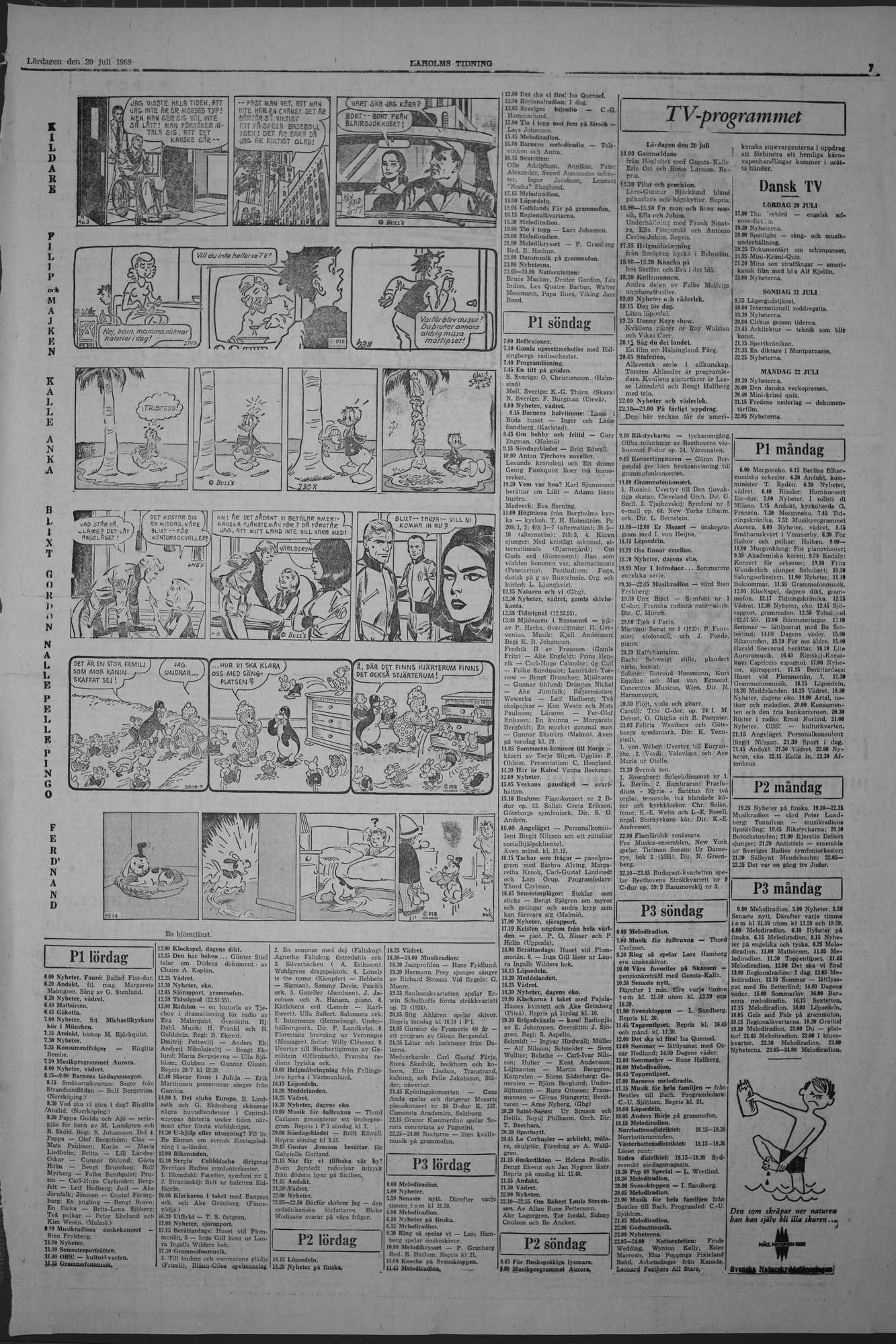 Laholms Tidning Lördag 20 juli 1968, sida 7