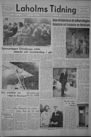 Förstasidan, Torsdag 20 juni 1968
