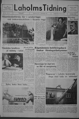 Förstasidan, Fredag 20 september 1968
