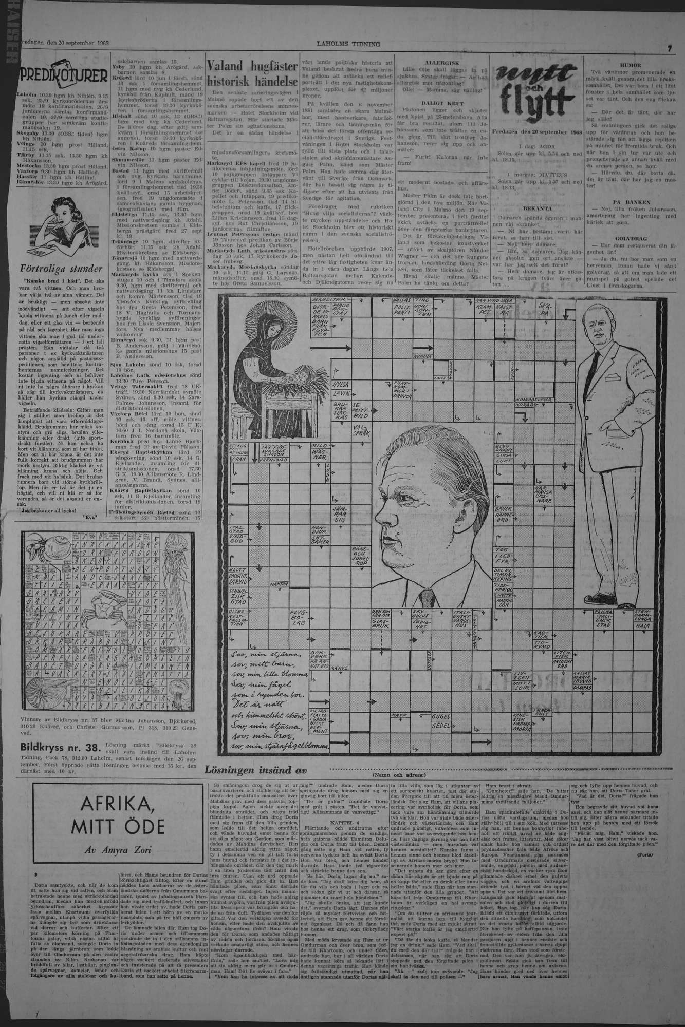 Laholms Tidning Fredag 20 september 1968, sida 7