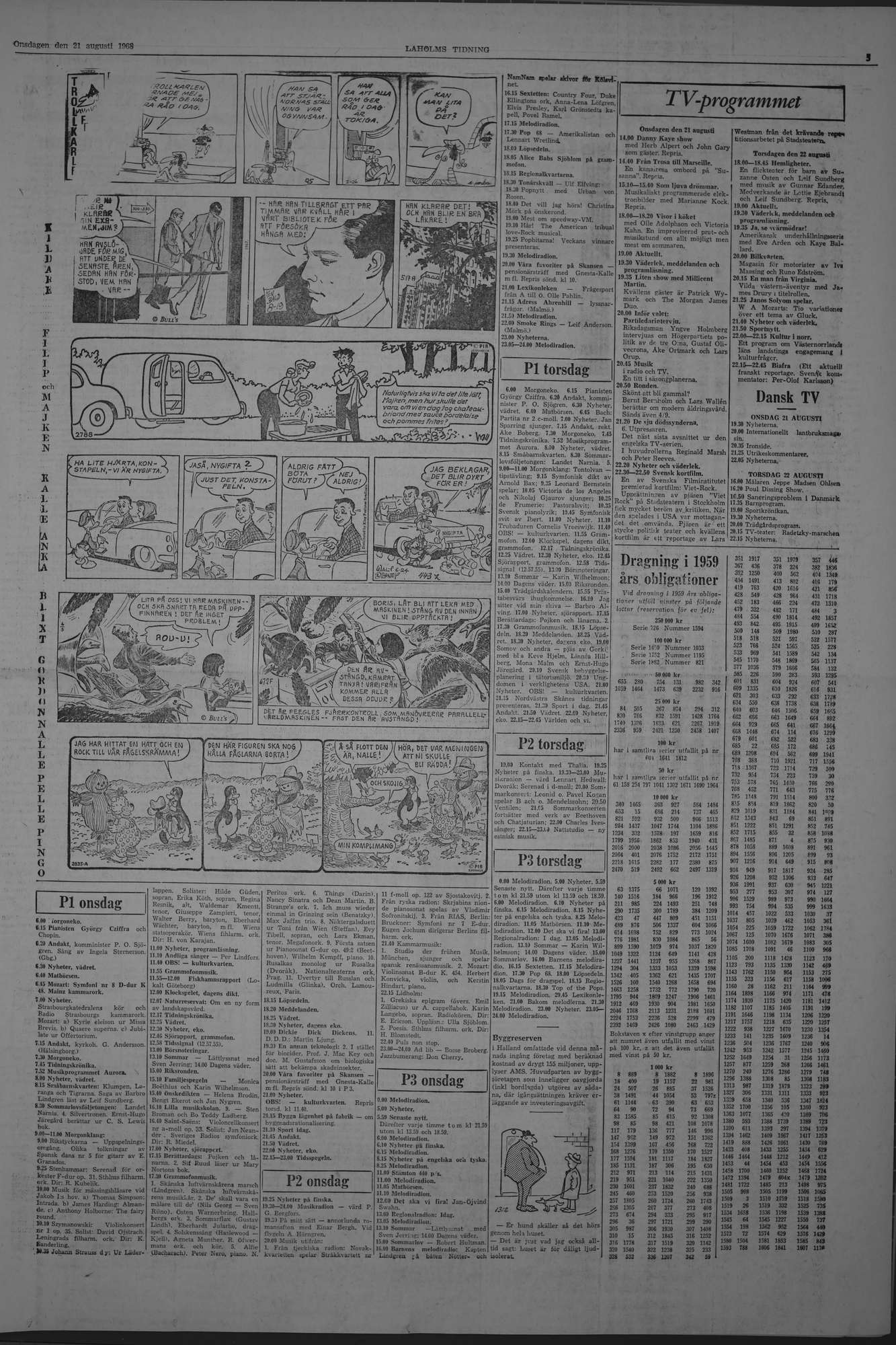 Laholms Tidning Onsdag 21 augusti 1968, sida 5