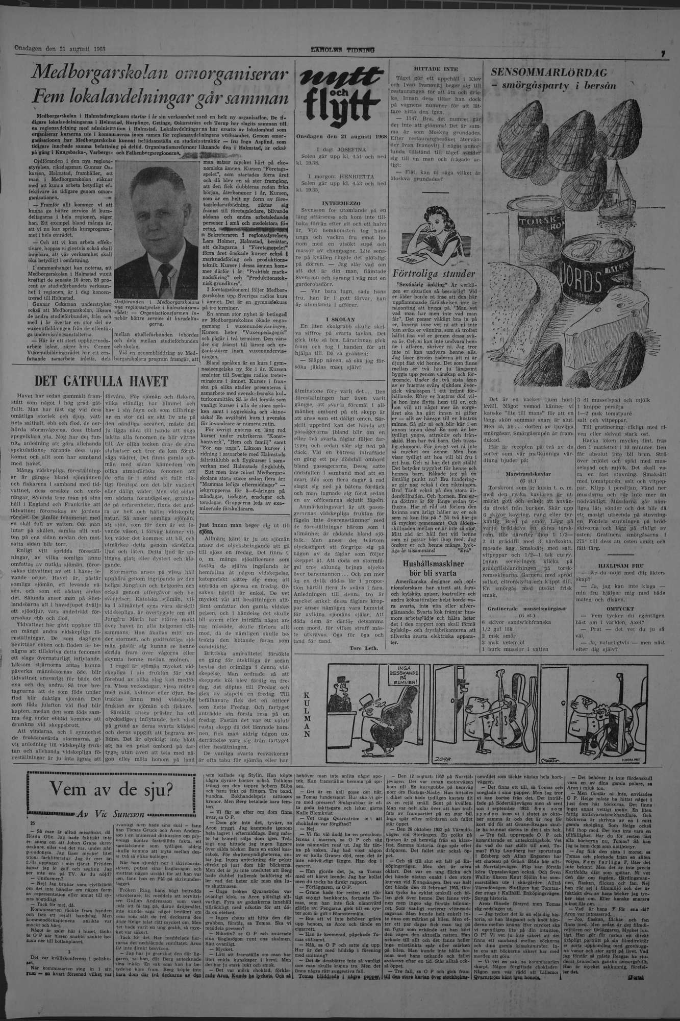 Laholms Tidning Onsdag 21 augusti 1968, sida 7