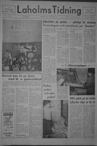 Förstasidan, Lördag 21 december 1968