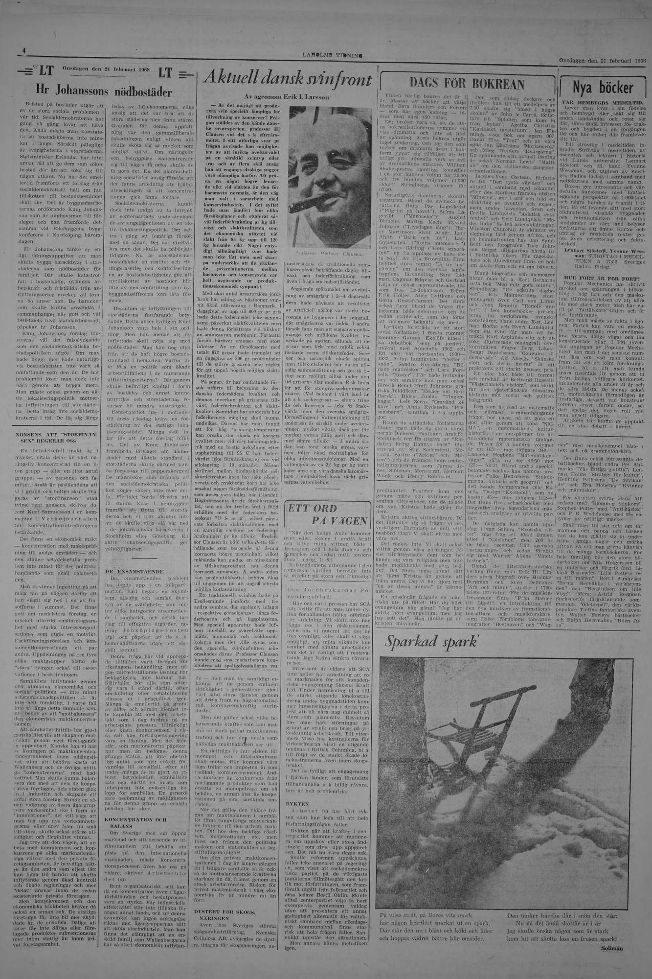 Laholms Tidning Onsdag 21 februari 1968, sida 4