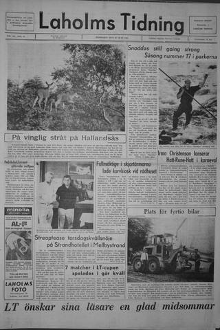 Förstasidan, Fredag 21 juni 1968